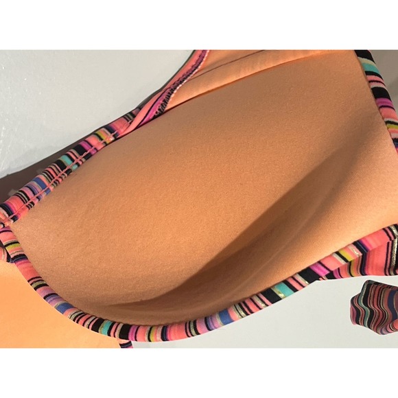 VICTORIAS SECRET SWIM Push Up Bra The Fabulous Bikini Top 34C - Picture 7 of 8